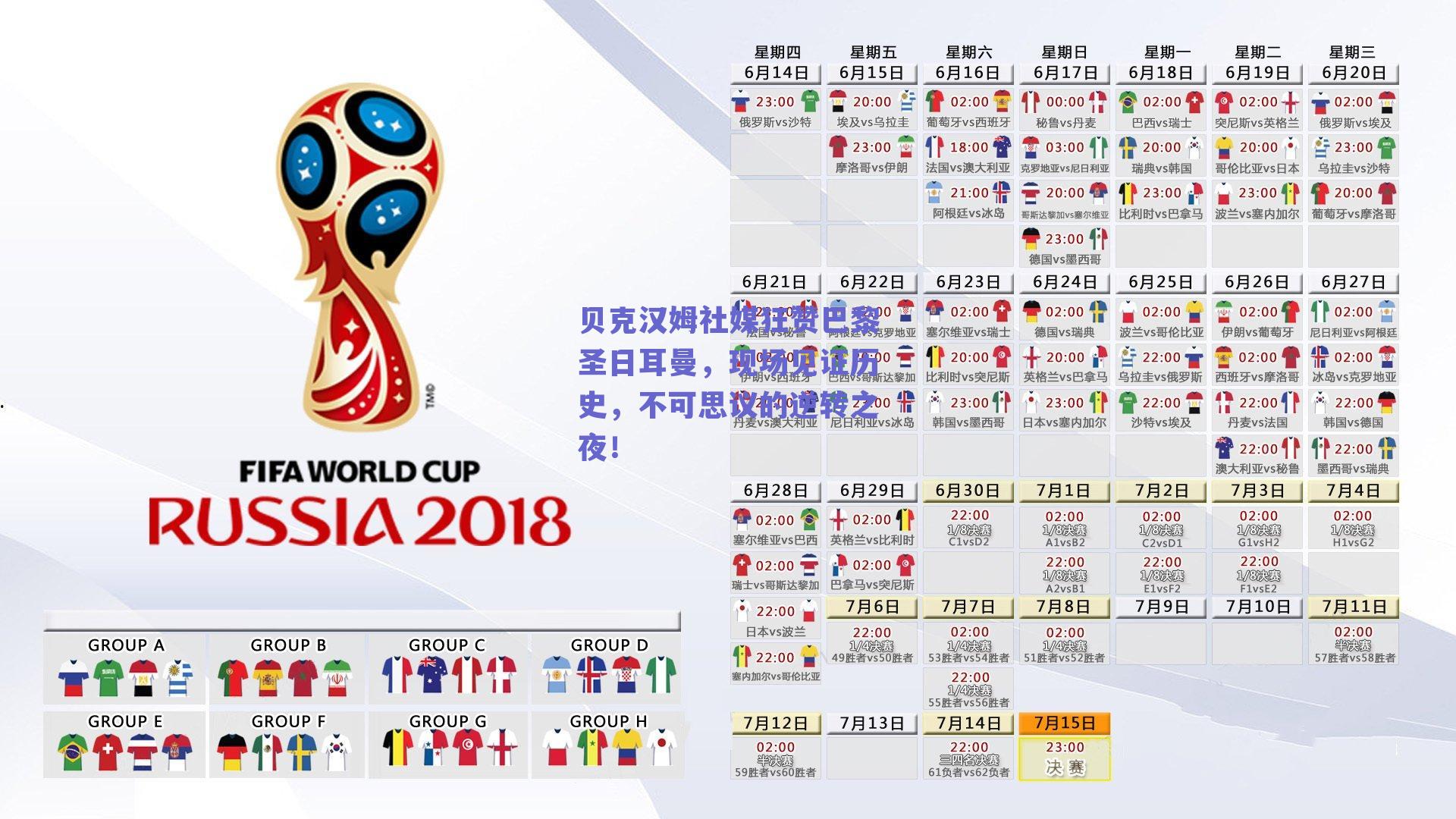 贝克汉姆社媒狂赞巴黎圣日耳曼,现场见证历史,不可思议的逆转之夜!